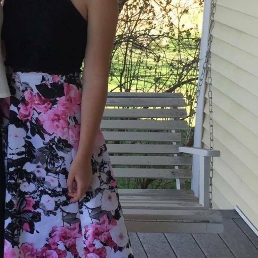 Two piece prom dress